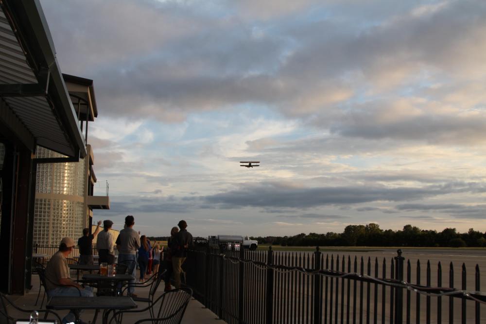 Watching Airplanes Take-off at Stearman Field