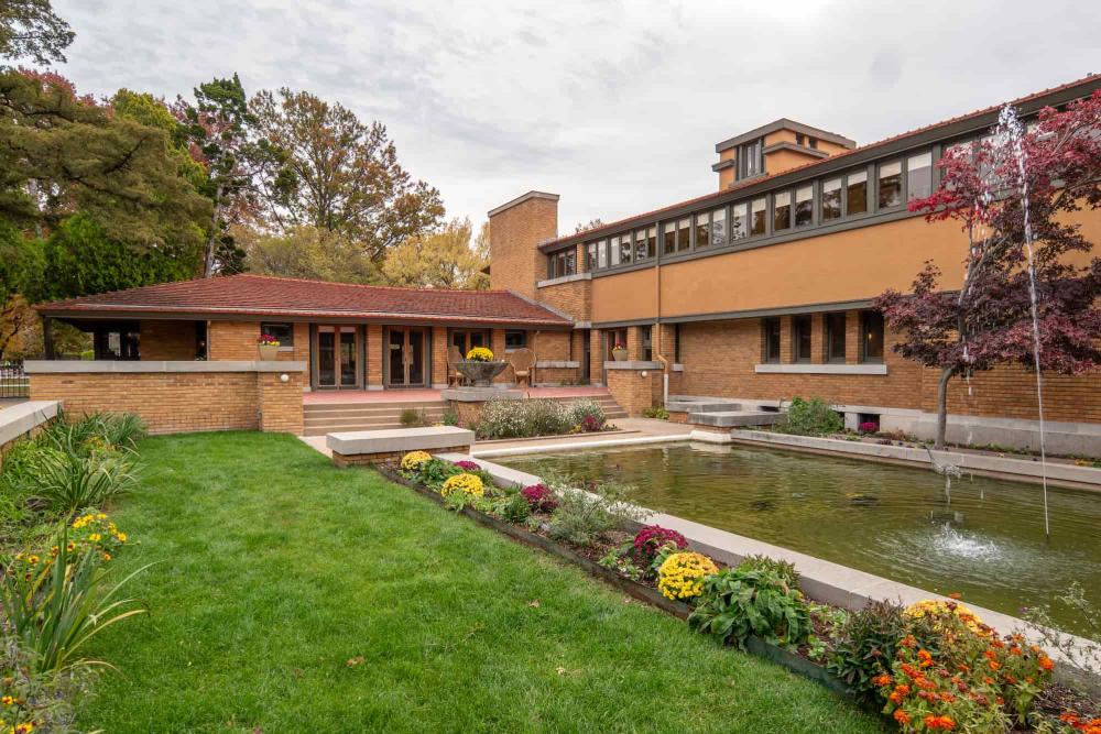 Inner Garden at Frank Lloyd Wright's Allen House