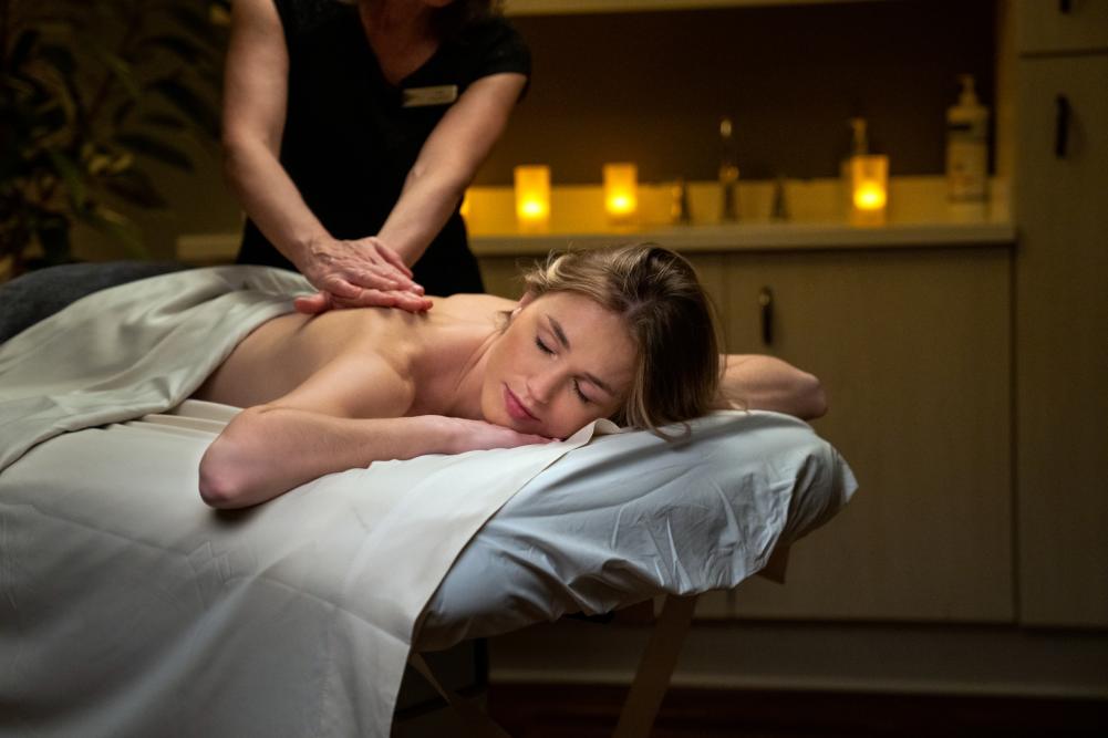 Massage guest at the Avani Spa in The Abbey Resort.