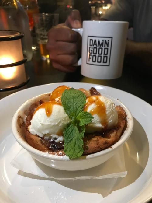 Apple and Pear Cobbler with Vanilla Ice Cream - Acme Food & Beverage