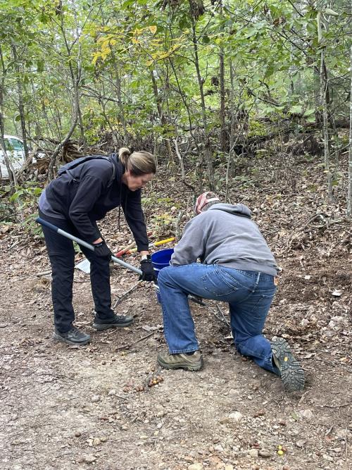 Bakers Mountain Park Cleanup, glass
