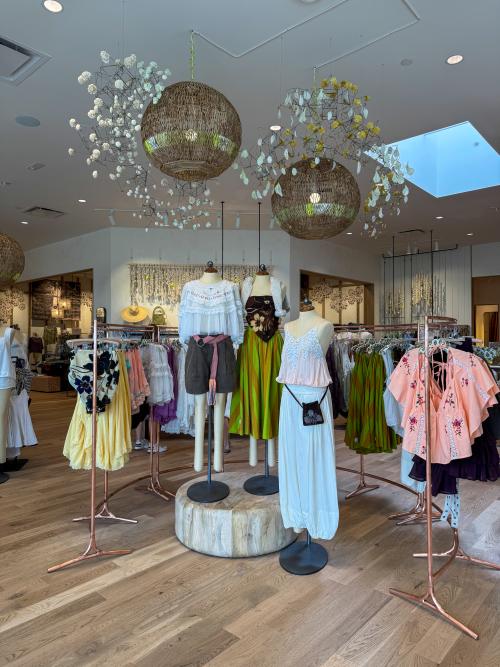 Inside the Free People store in South Huntsville near Wicks Family Field.