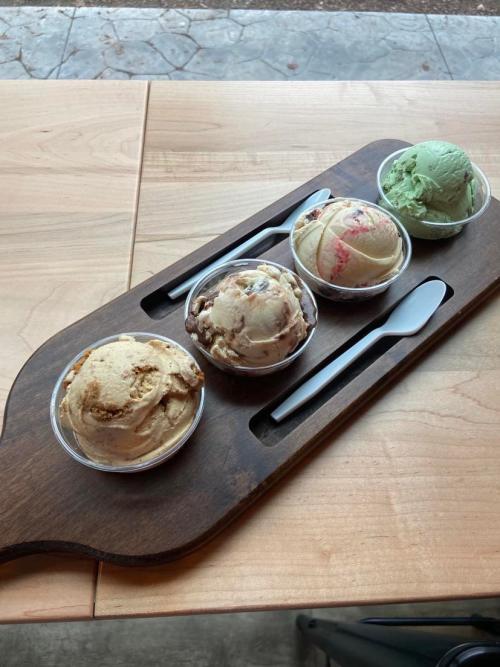 Ice Cream Flight at Vanilla Bean