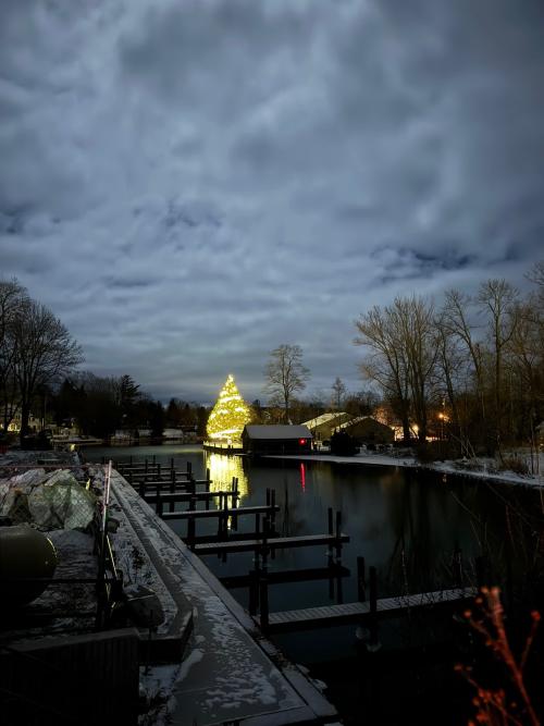 Leland River at Christmas