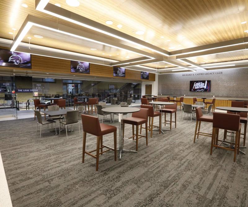 Interior of the Castro Suite at the Texas State University Event Center