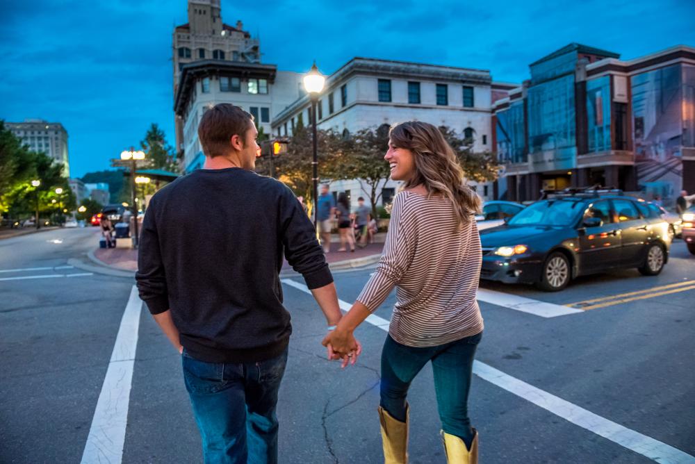 Couple Downtown Asheville