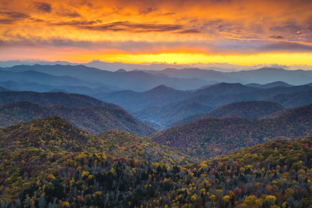 Mountains in the fall