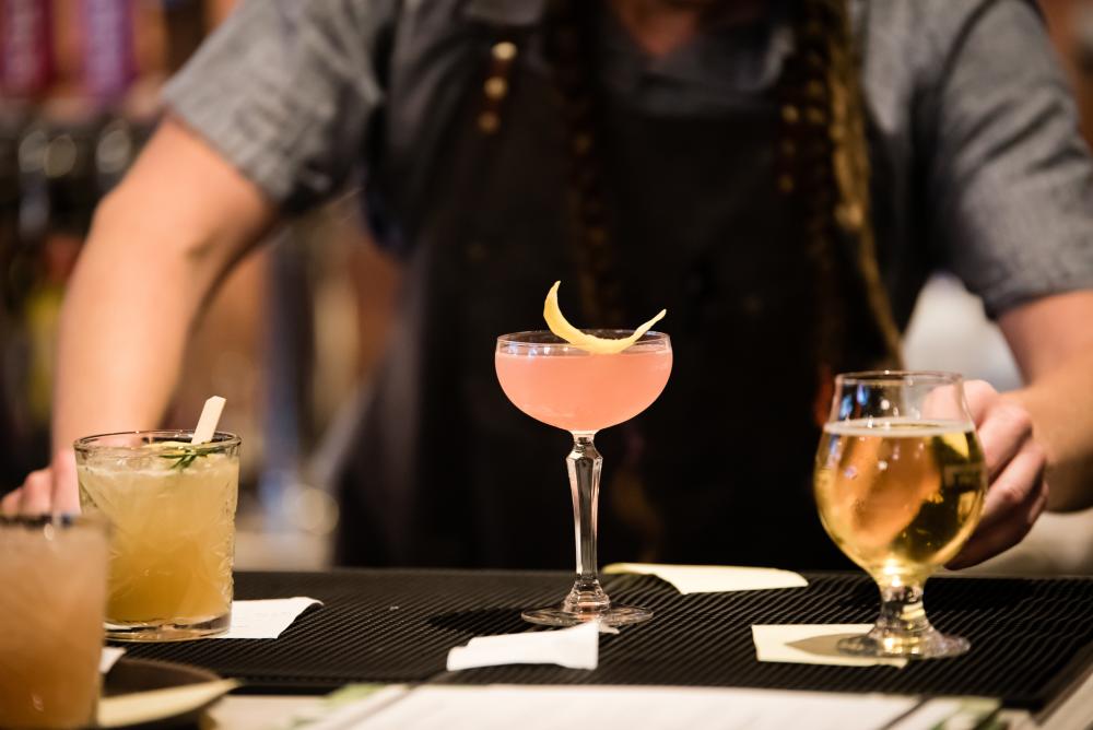 Cocktail at The Greenhouse in Asheville, NC