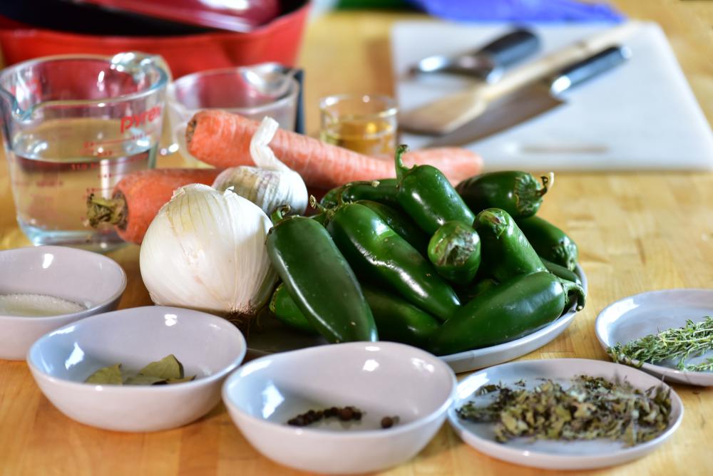 Ingredients for recipe from El Naranjo