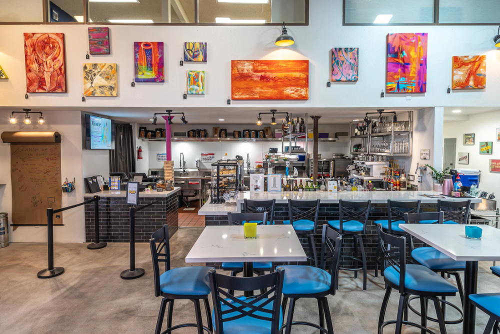 Social Cafe interior in Palm Springs