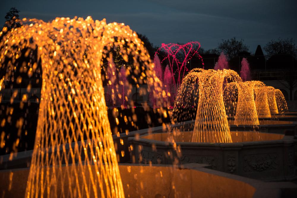Longwood Gardens Fountains At Night