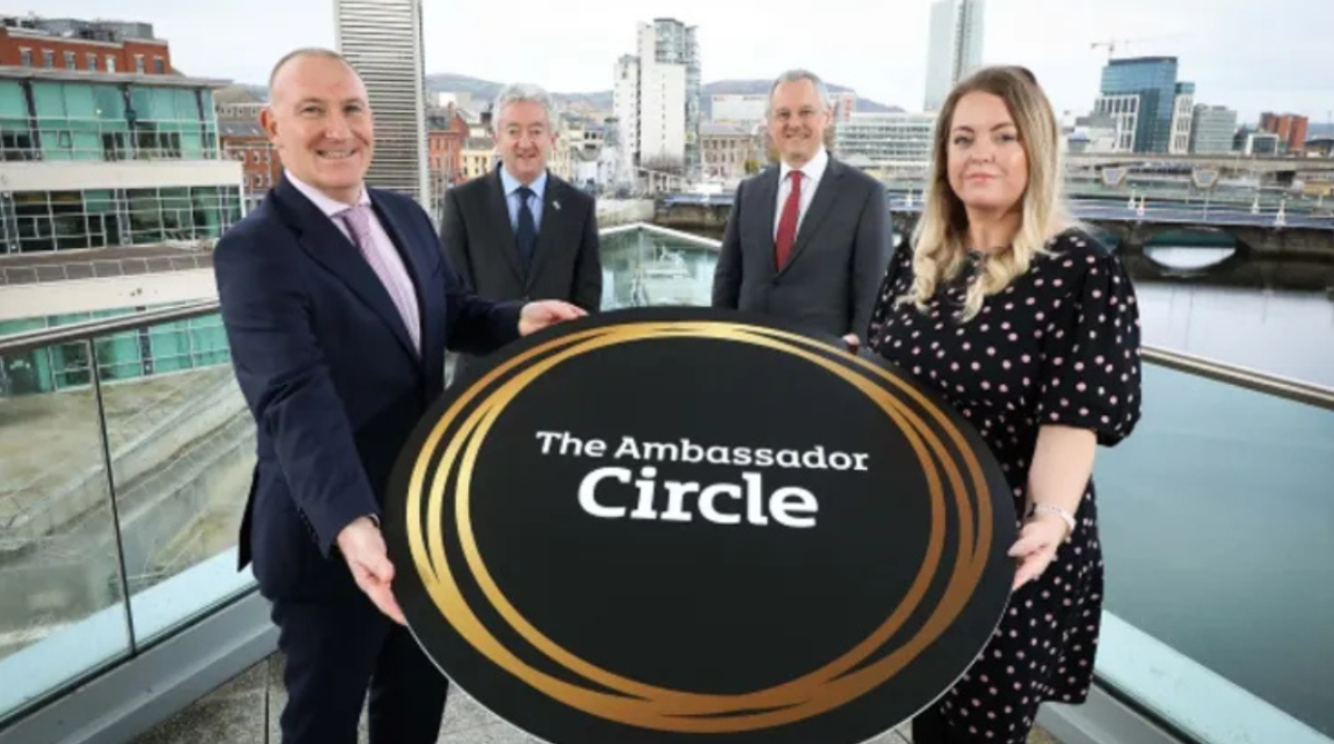 The Ambassador Circle will bring together business and academic leaders in advanced manufacturing, technology, life & health sciences, food & drink and financial, professional & business services to help identify, target and attract key business events and conferences to Northern Ireland. It is a joint initiative between Invest Northern Ireland, Visit Belfast, Tourism NI and Visit Derry.
