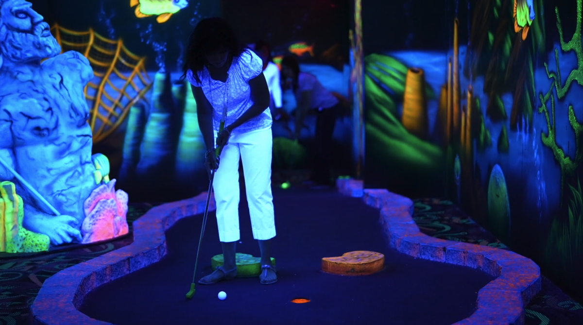 Gatlin's Blacklight Mini Golf