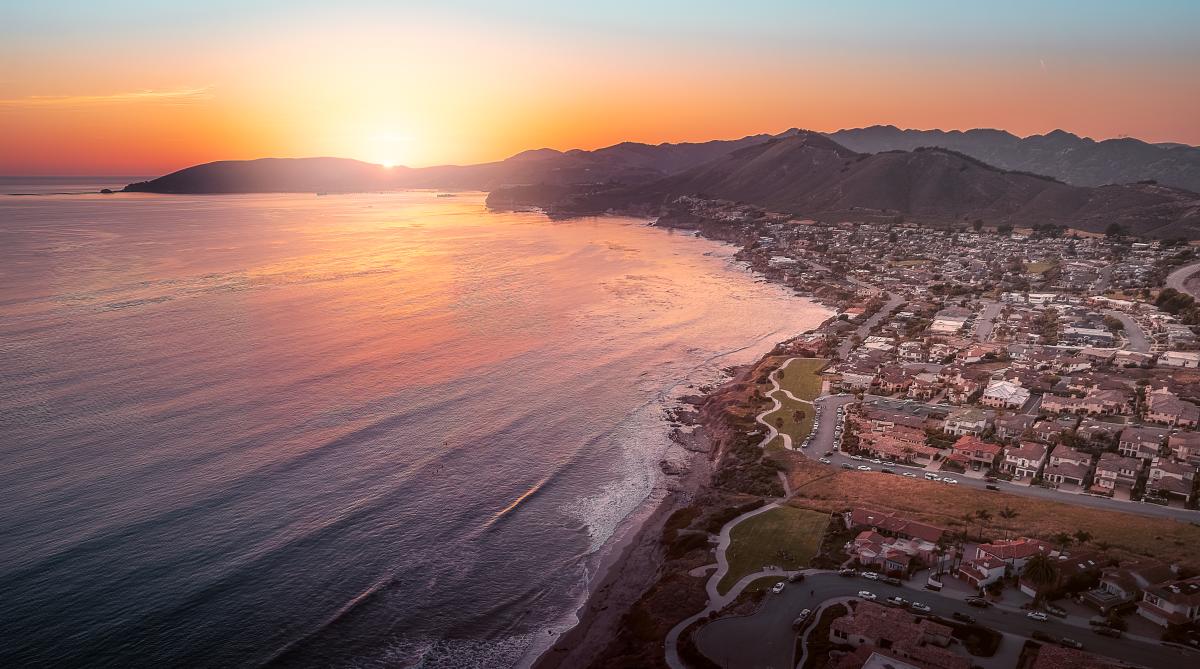 sunset in Shell Beach