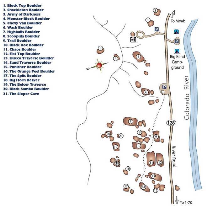 bouldering map