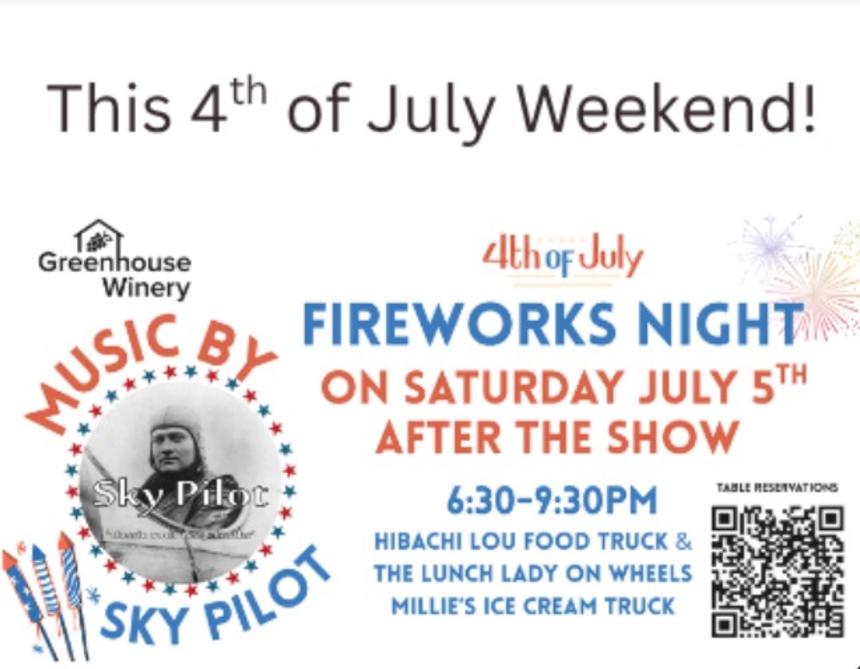 Greenhouse Winery Fourth of July