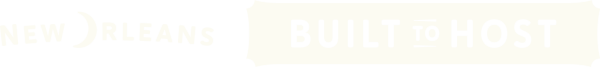 Built to Host New Orleans Cobrand Logo Inline - Black on White