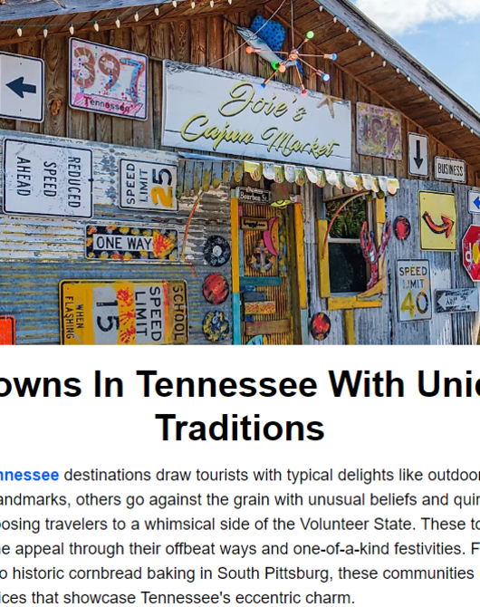 8 Towns in Tennessee with Unique Traditions