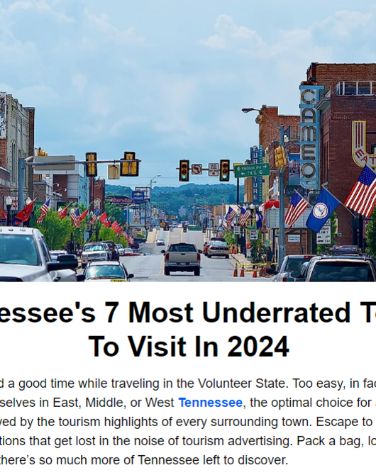 World Atlas: Tennessee's 7 Most Underrated Towns to Visit in 2024