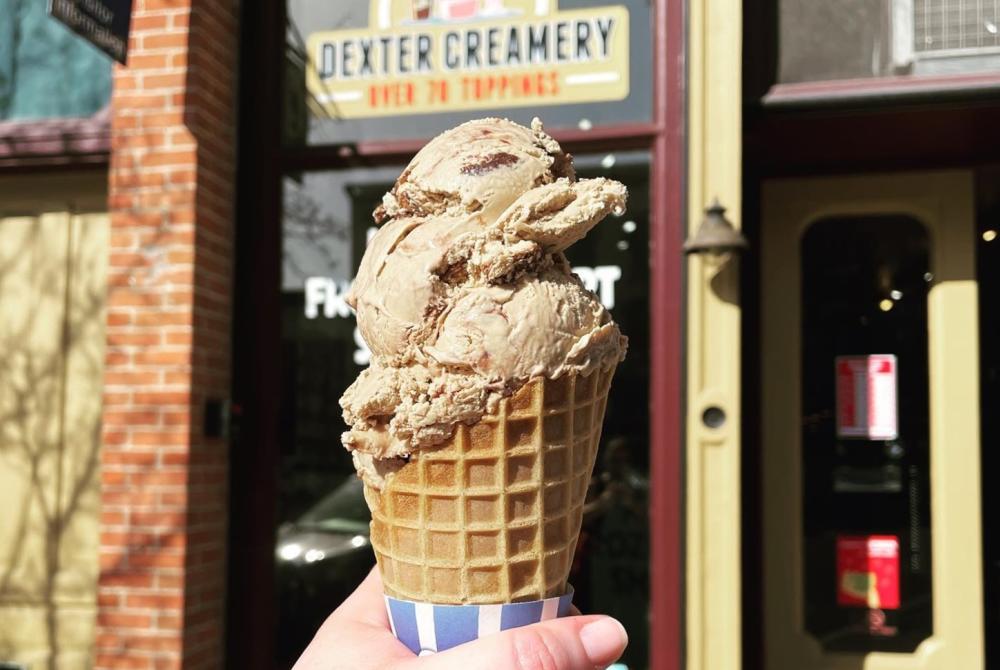 Ice cream at Dexter Creamery