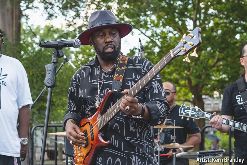 Kern Brantley performs at the Ypsi Jazz Fest