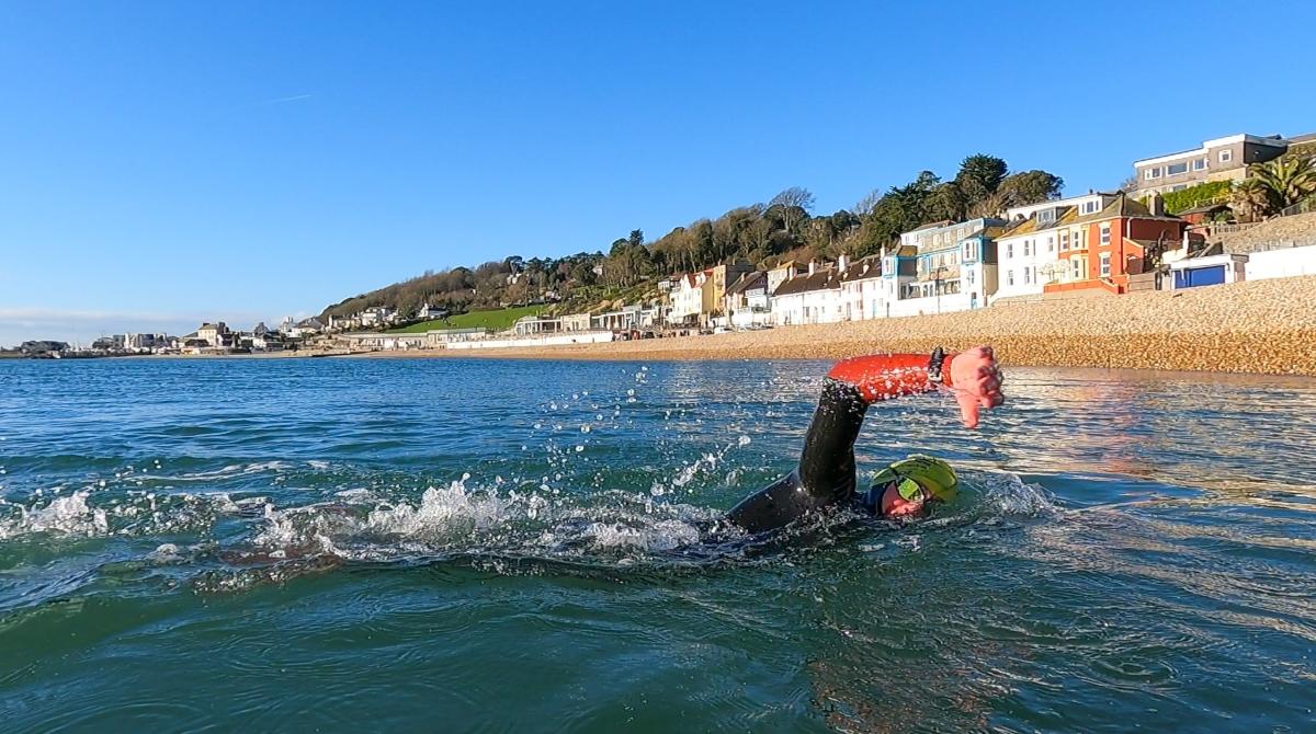 Sea swimming in Lyme Regis