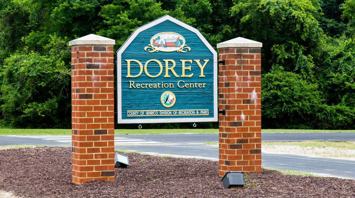 Dorey Park Entrance Sign In Richmond, VA