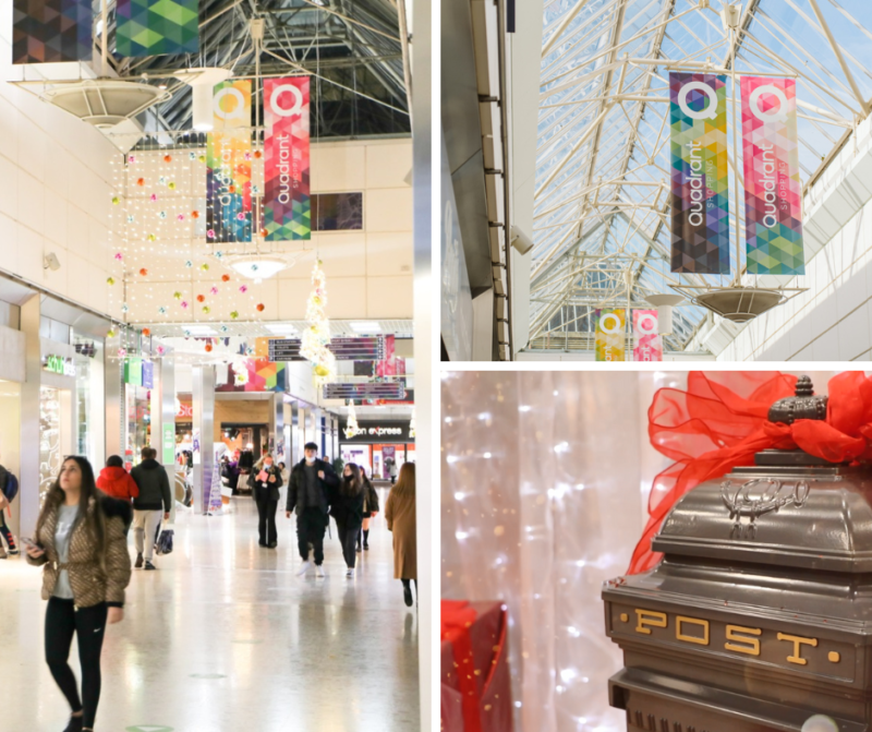 Quadrant shopping centre at Christmas.