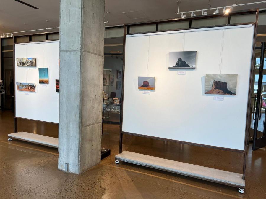 Photography on display at Gallery Hozho in Hotel Chaco