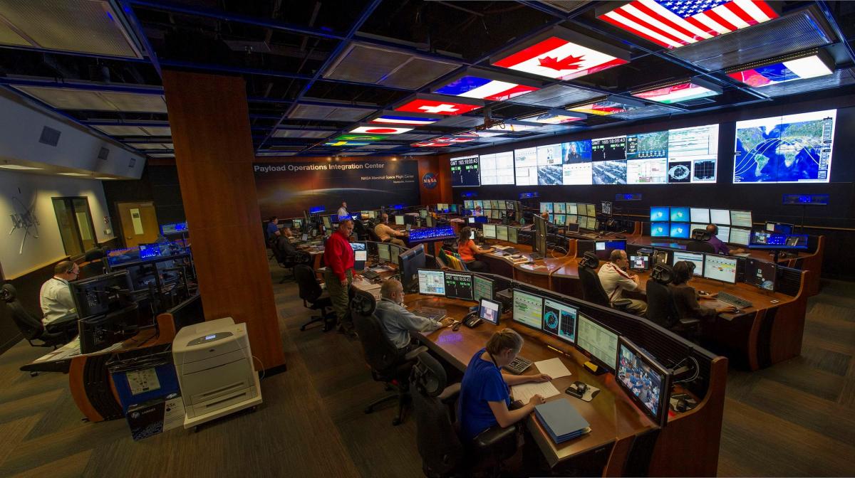 Mission Control  at MSFC ISS Marshall Space Flight Center