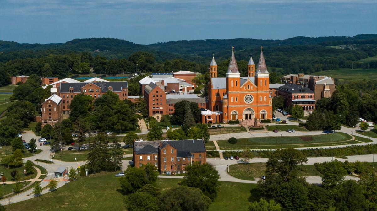 Overlooking Saint Vincent College campus