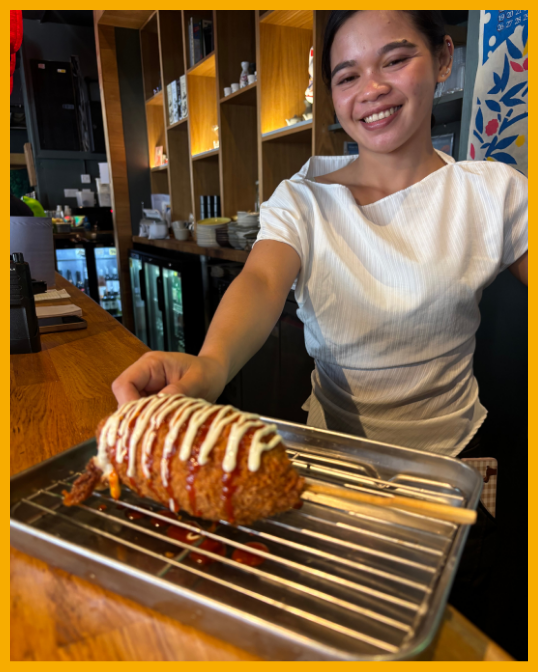 Angie, front of house, at Nagomi Cheltenham