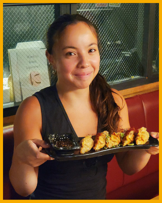 Leia, front of house, at Nagomi Cheltenham