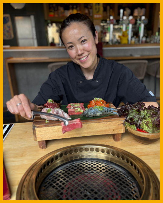 Reiko, sous chef, at Nagomi Cheltenham