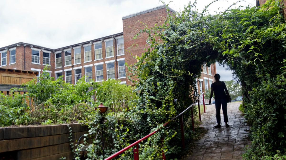 green archway