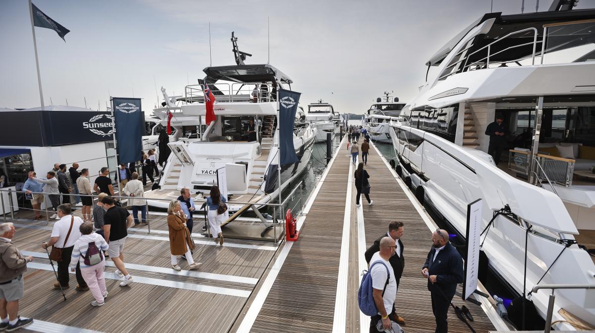 Boat showcase at Southampton International Boat Show