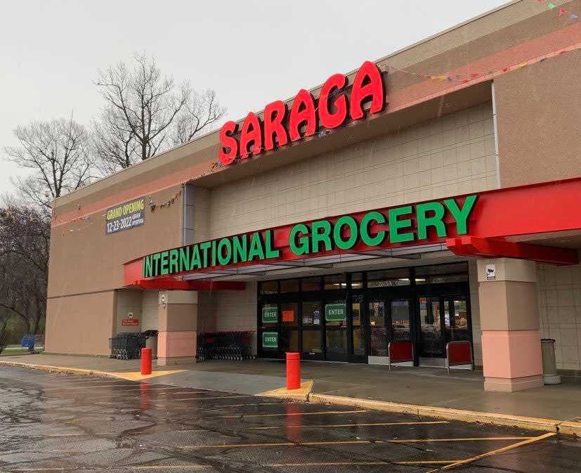 Saraga International Grocery exterior, Indianapolis