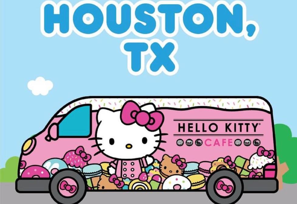 Hello Kitty Cafe Truck Visit Sugar Land, Texas