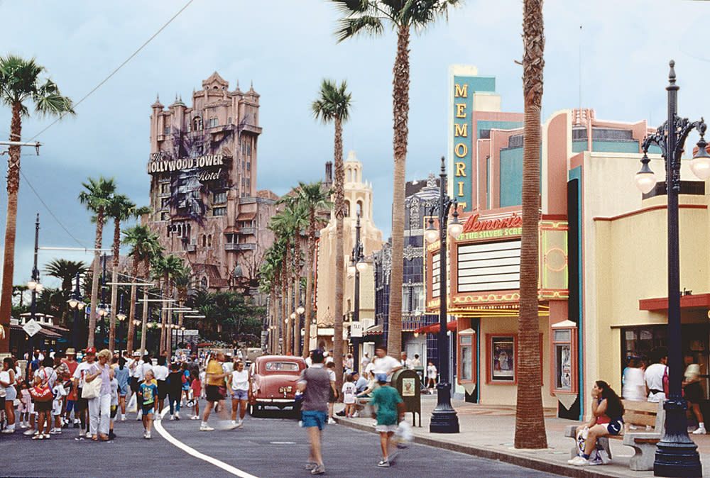 People wlaking through Disney's Hollywood Studios 