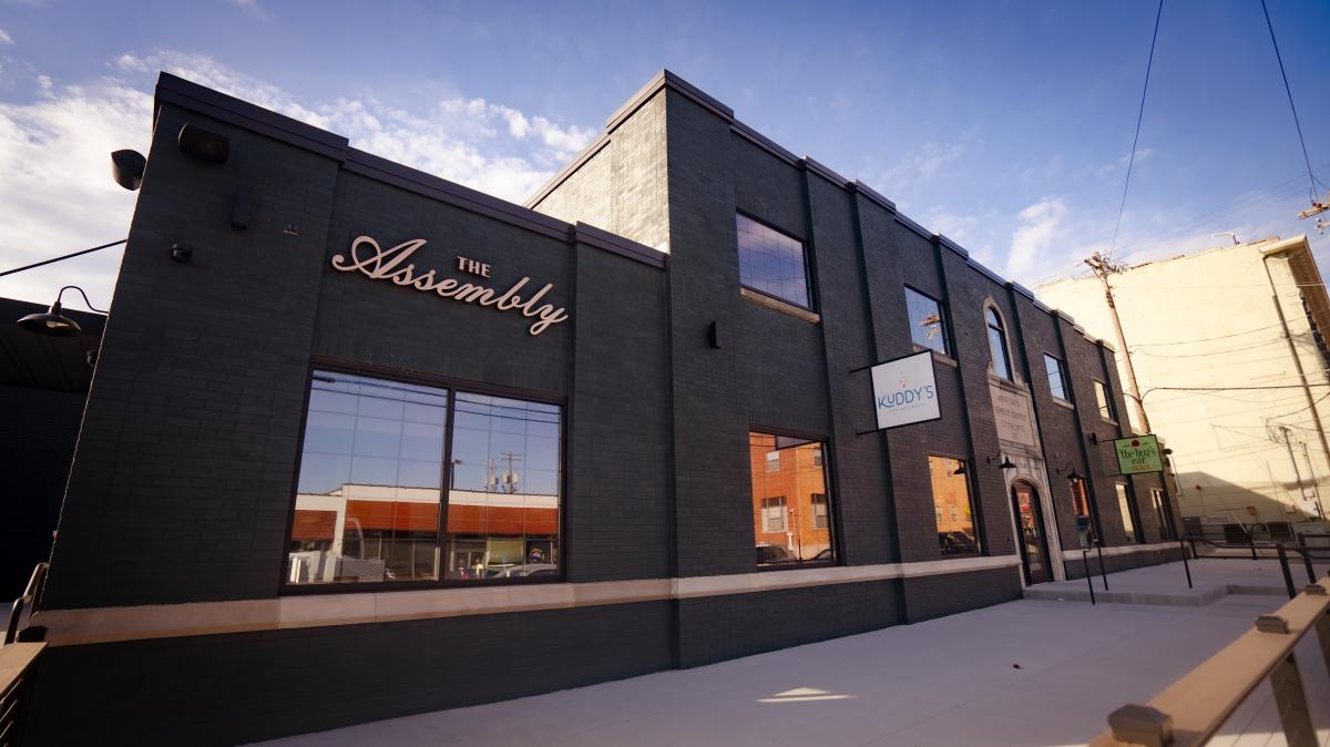 exterior shot of the assembly building in downtown elizabethtown