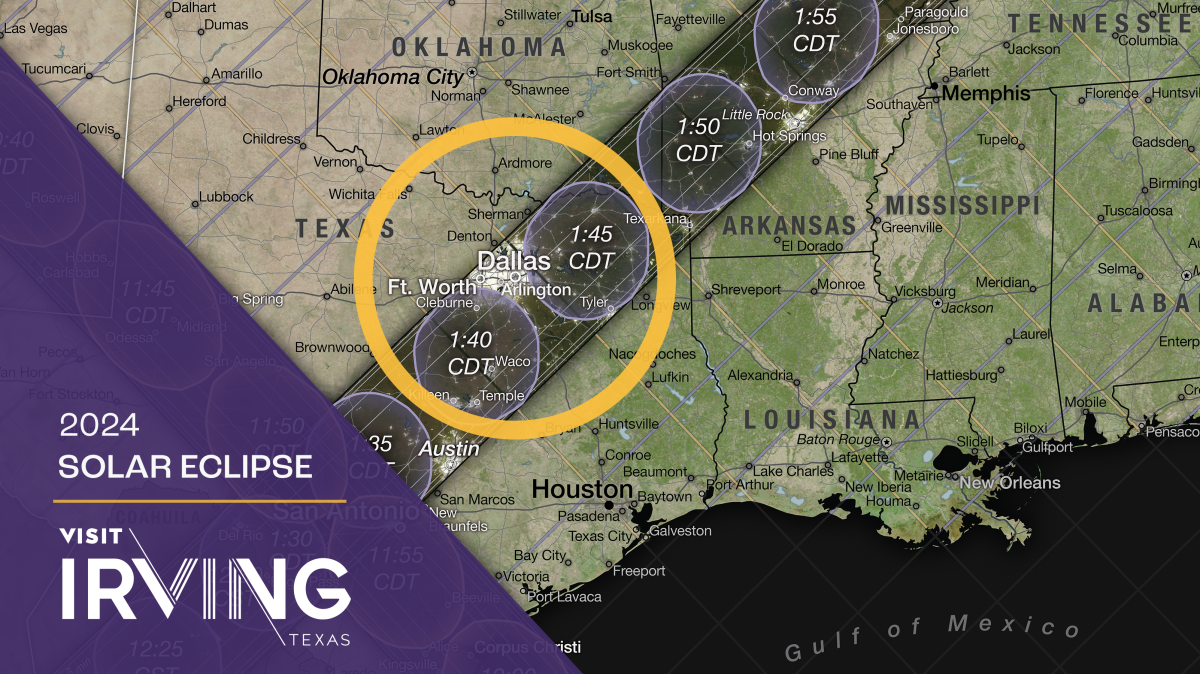 Irving TX Solar Eclipse Map 2024
