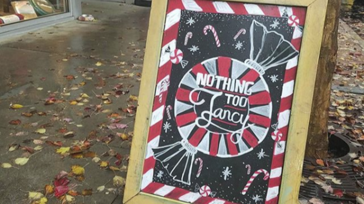 Nothing too Fancy Sidewalk Sign 