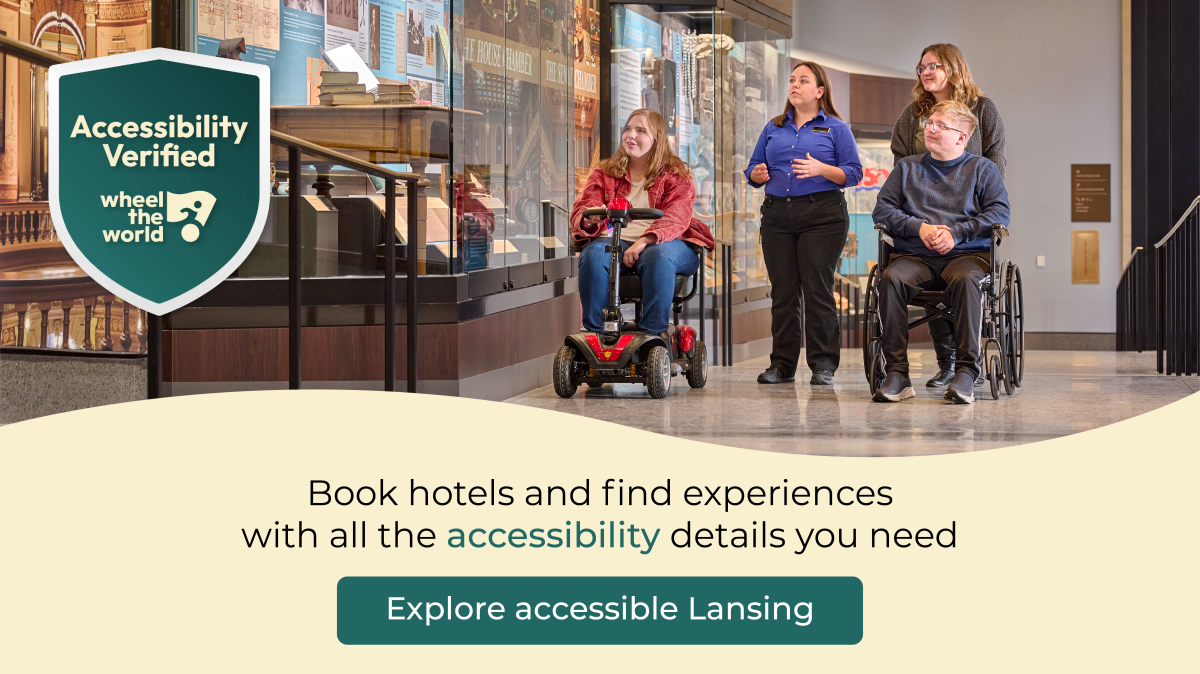 Lansing is Accessibility Verified by Wheel the World. Book hotels and find experiences with all the accessibility details you need.