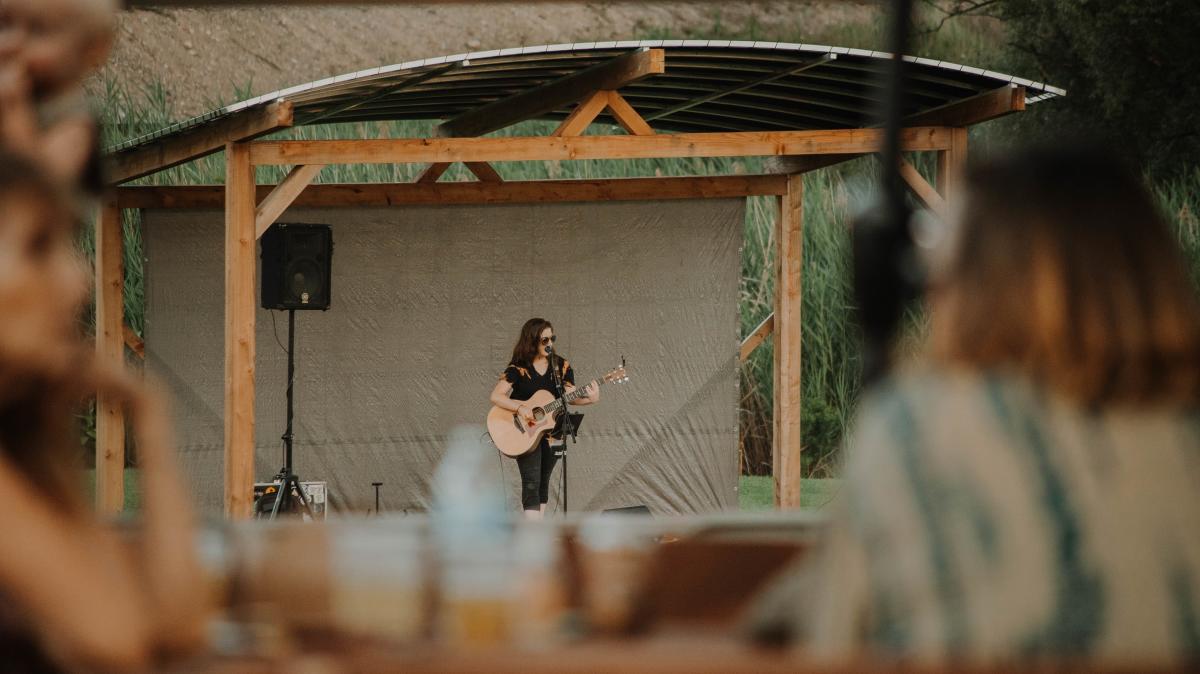 Woman Performing Stage