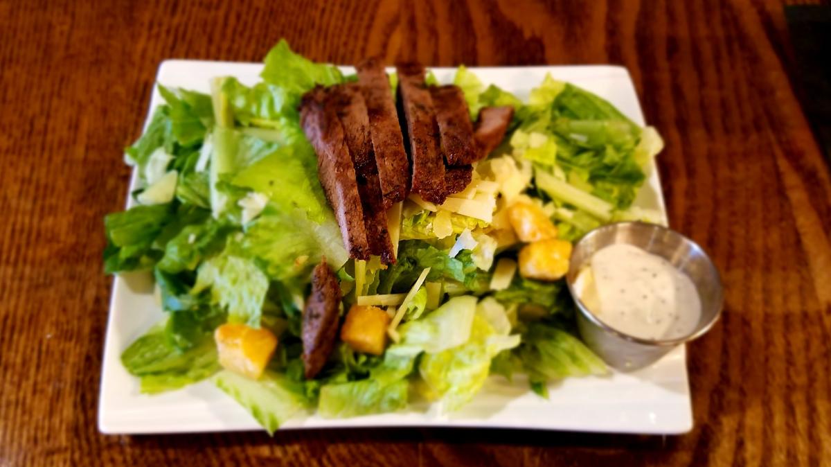 Caesar Salad with Steak at 21 North