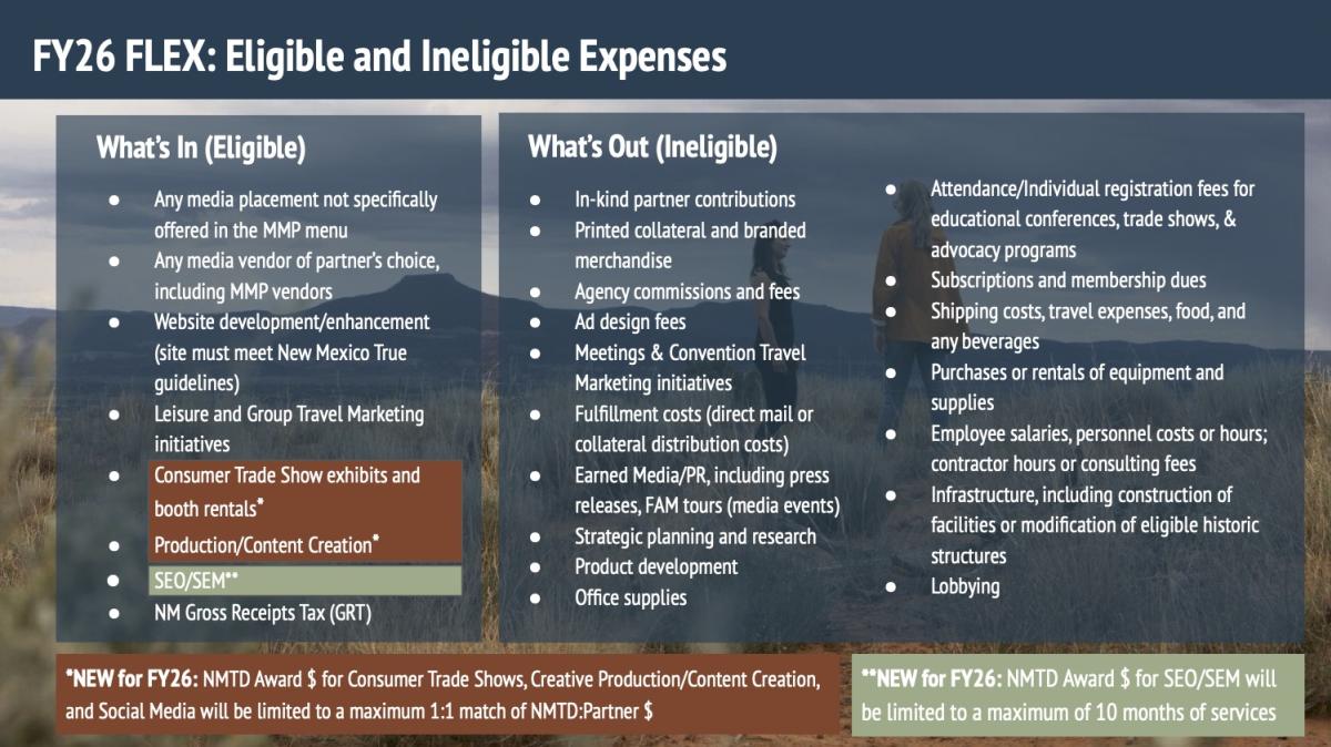 FY26 Flex: Eligible and Ineligible Expenses