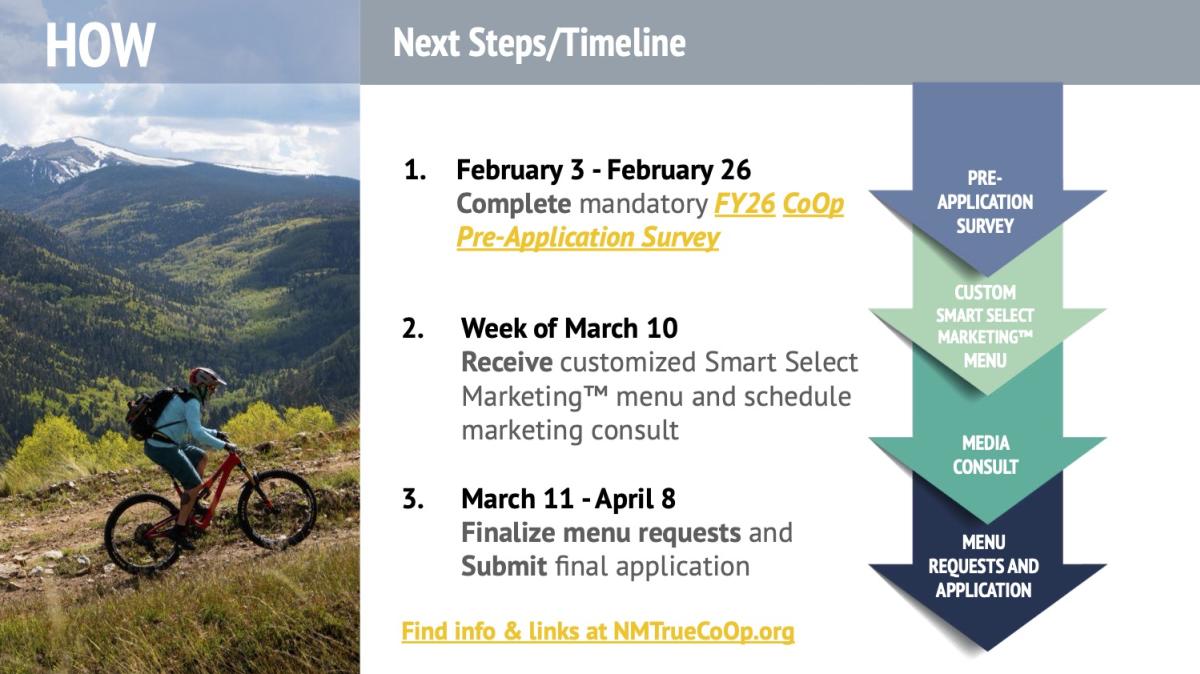 FY26 CoOp Application Next Steps/Timeline