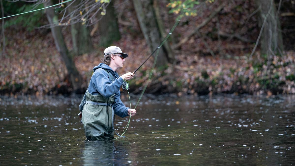 Fly fishing in the Poconos