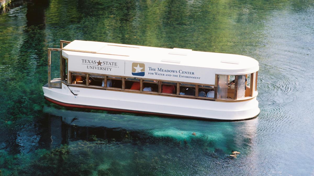 Glass bottom boat tour at Spring Lake