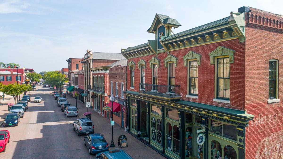 Main Street Aerial Shot